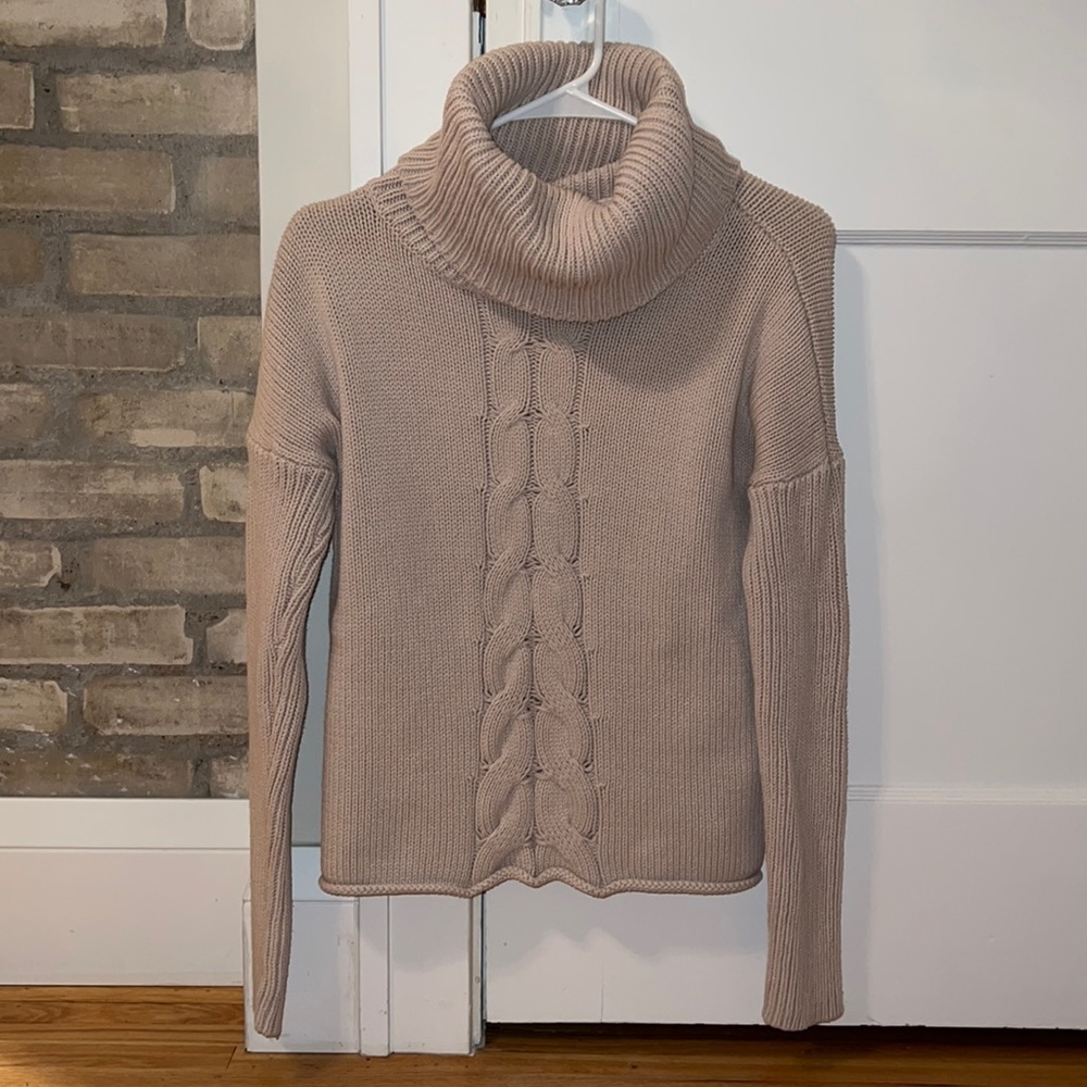 Knit turtleneck sweater